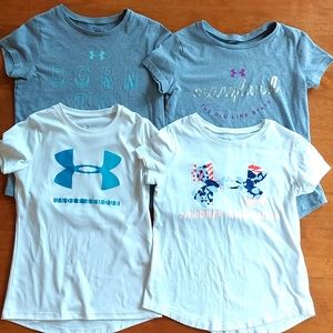 SOLD Under Armour Youth Small HeatGear Shirts Bundle of 4